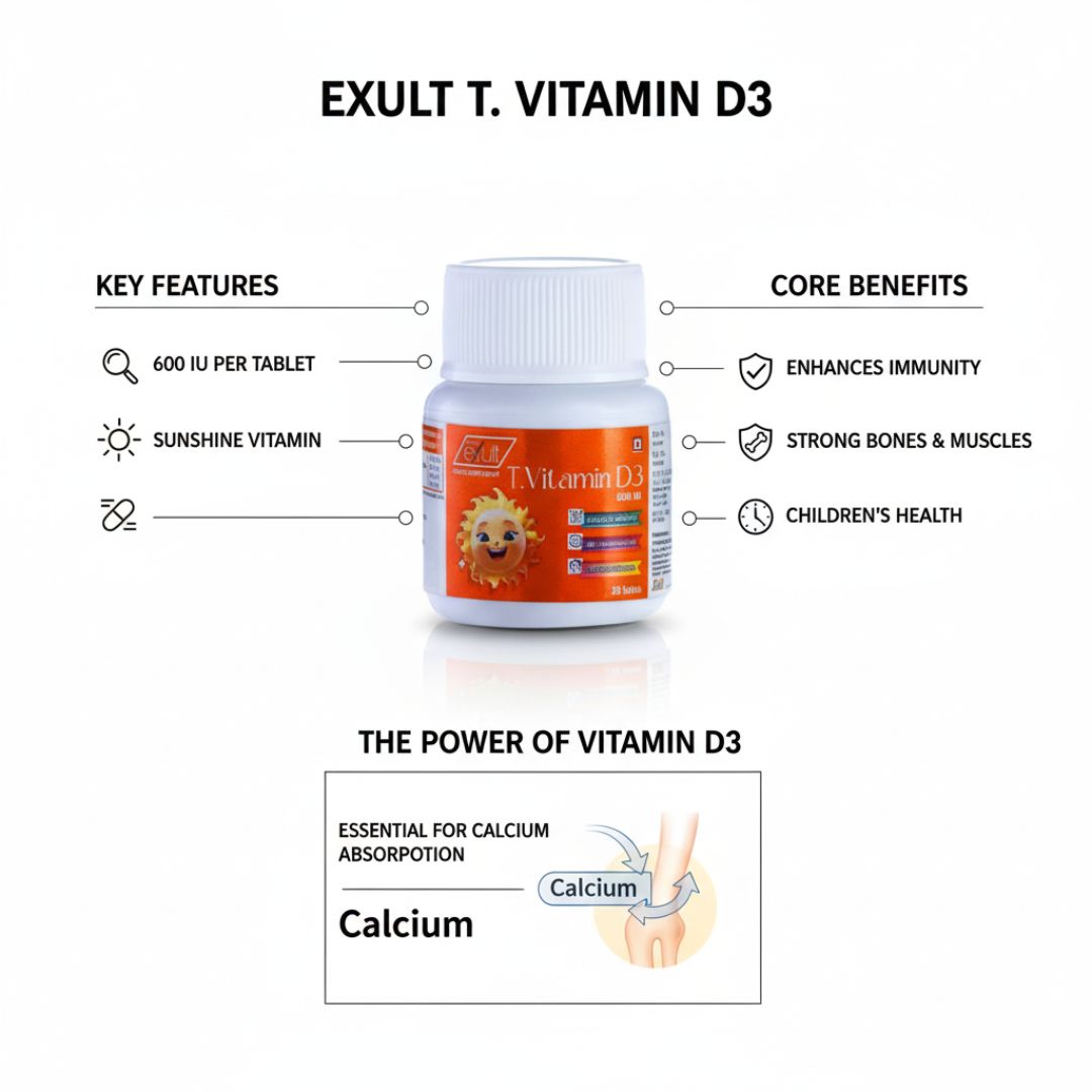 T.Vitamin D3 600 IU Tablets - Image 3